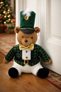 Teddy bear sitting 37cm in green suit (RF0519)-10%