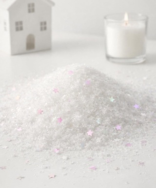 Snow in a bag with hologram stars 100gr (060197)