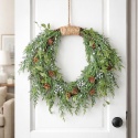 Wreath 40cm nature with string fruit + pine cones (CV37291)