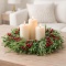Wreath 40cm diameter, mix of burgundy fruit branches (CV37229)