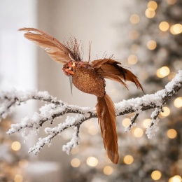 Hummingbird pendant brown with sequins (513925)