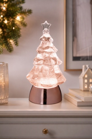 21 cm LED Christmas tree – rose gold (514168)