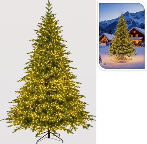 Royal Forest Christmas Tree 270 cm with 10,540 warm LED lights (AXX400120)