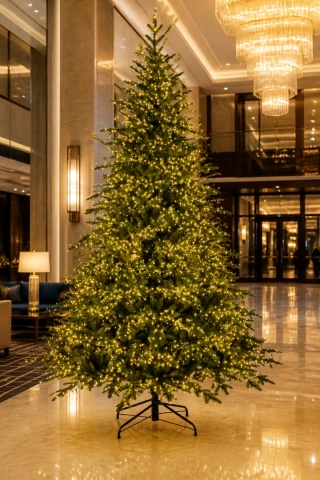 Royal Forest Christmas Tree 270 cm with 10,540 warm LED lights (AXX400120)