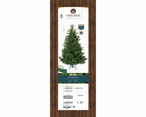 Choinka sztuczna Nordmann fir zielona 210cm fi 150cm (684307)