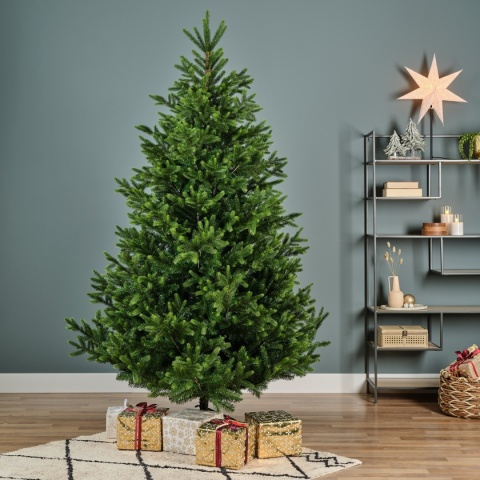 Choinka sztuczna Nordmann fir zielona 240cm fi 165cm (684308)