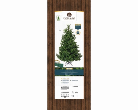 Choinka sztuczna Nordmann fir zielona 240cm fi 165cm (684308)