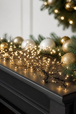 Girlandka czarny drucik 100LED ciepła 100cm(AX5700750)