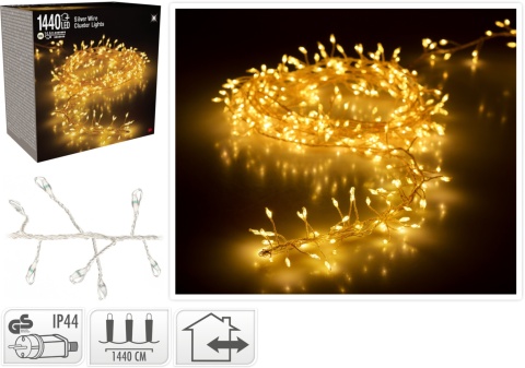 Garland on wire 1440LED warm white (AX5700140)