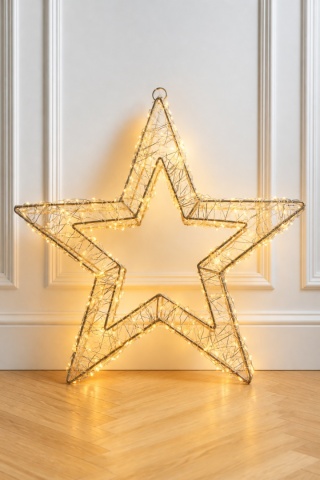 500-LED Star, 38 cm, mixed warm white/amber with flash effect and timer (AMZ143040), indoor/outdoor