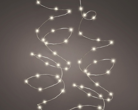 Lampki na druciku 240LED 12m ciepłe 8 funkcji transformator wew/zew (497076)