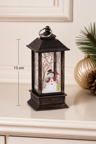 Plastic mini LED lantern "Snowman" (AX5304230)