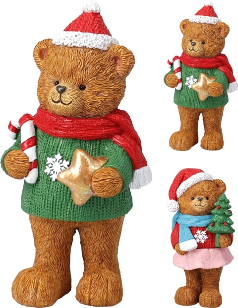 Miś chłopiec 15cm z gwiazdką poliresin (542036)