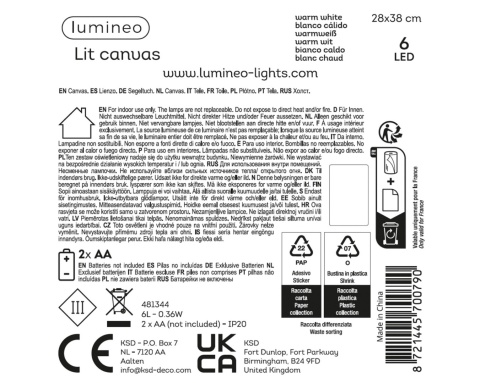 Obraz LED: Domek z lampkami (481344)