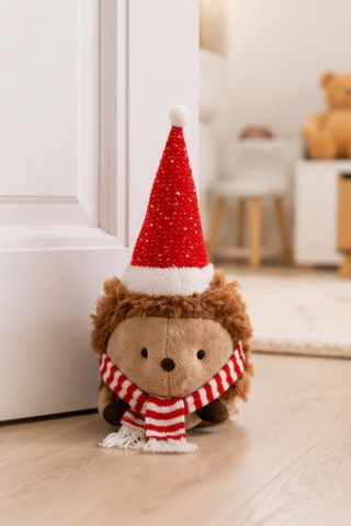 Hedgehog doorstop with red hat (548440)