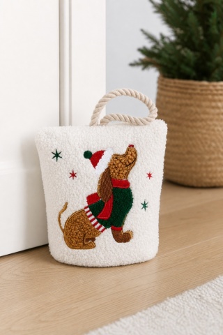 Dog-in-a-hat doorstop (547545)