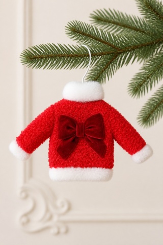 Red sweater lamb hanging decoration (548193) (D)