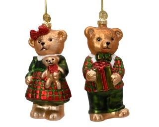 Glass bauble: Teddy bear design (124154)