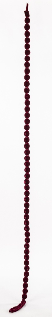 Girlanda z bombek 4cm burgund welur (186233)