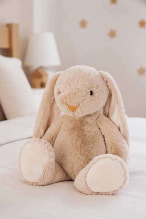 Królik pluszowy 40cm beżowy długie uszy mały (543271)