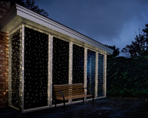 Kurtyna drucik 200x190cm 400LED ciepła timer (496828)