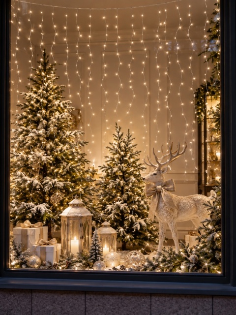 Kurtyna drucik 200x190cm 400LED ciepła timer (496828)