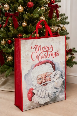 Torba świąteczna XXL Mikołaj Merry Christmas (540966)