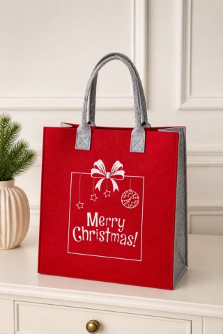"Merry Christmas" felt Christmas bag (185635)