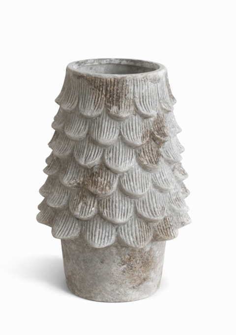 Wazon ceramiczny "naturalny" z motywem szyszki duży (KP0109)