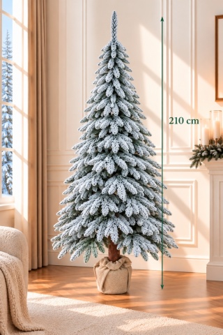 Choinka Tatra PVC Snow 210cm na pniu (DC1007) fi 102cm