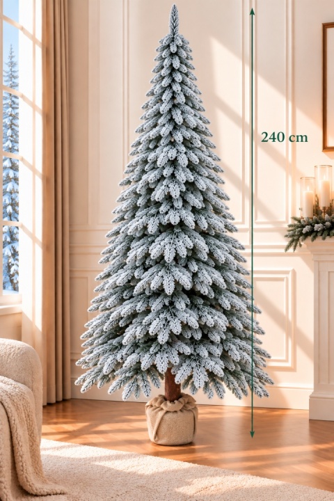 Choinka Tatra PVC Snow 240cm na pniu (DC1008) fi 120cm