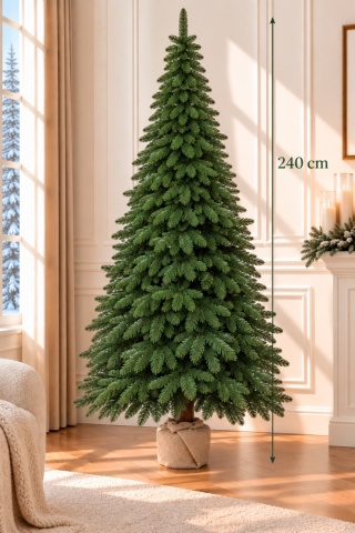 Choinka Tatra zielona PVC 240cm na pniu (DC1004) fi 120cm