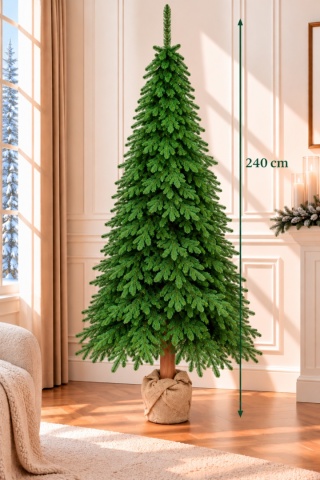 Choinka Uppsala PE Green 240cm na pniu (DC1110) fi 118cm