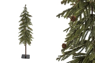 120 cm fringed Christmas tree, silicone branches, metal stand (CHOI01004)