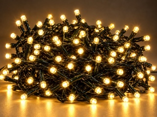 Lampki LED 300L14,9m zewnętrzne BIAŁY CIEPŁY (10/15/LED)