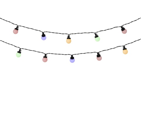 Lampki partylight 30LED ciepłe/kolorowe 11funkcji timer 4,35m (890938)
