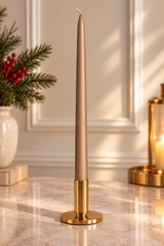 Świeca długa 40cm velvet (metal mat) brąz (RR0003-V-36)
