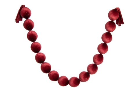 Girlanda welurowa bordo 10cm (OZB07777)