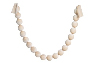 Girlanda welurowa ecru fi 6cm 130cm (OZB07792)