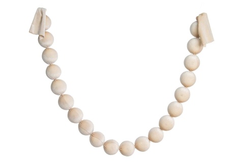 Girlanda welurowa ecru 6cm (OZB07792)