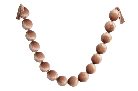Girlanda welurowa latte 10cm (OZB06288)