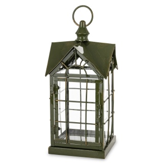 Lampion metalowy ciemna zieleń (185409)