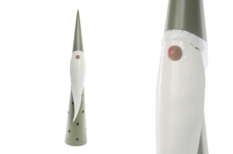 Mikołaj metalowy smukły szałwia 115 cm (OZB07940)