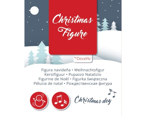 Piesek brązowy w czapce ruchomy grający (549967)