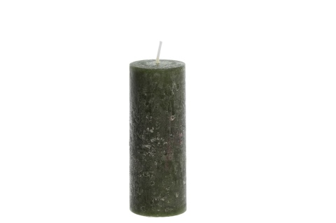 Świeca rustykalna zielona 13cm (SW05142)