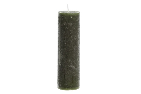 Świeca rustykalna zielona 17cm (SW05147)