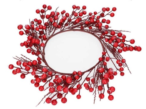 Wianek czerwone owoce z lodem (CV41126)
