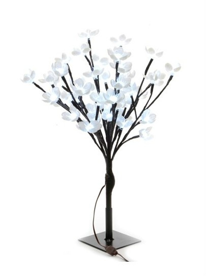 Drzewko 120cm akrylowe kwiatki 128LED zimne zewn. (495088)