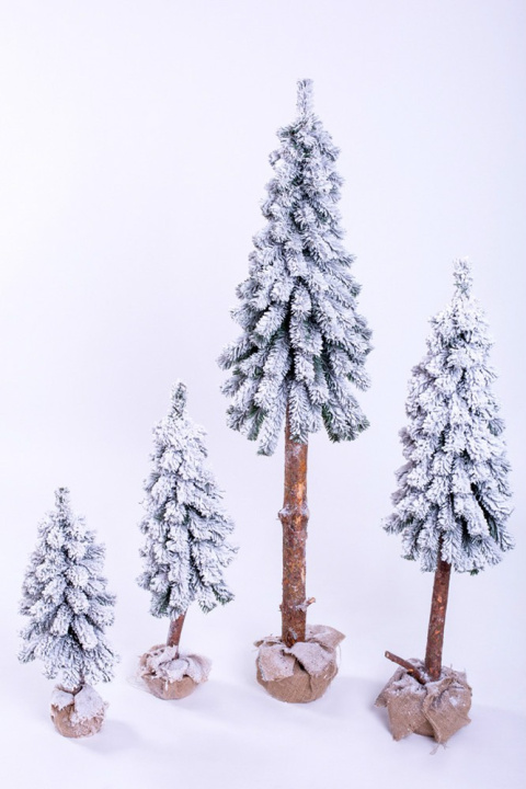 Choinka "Świerk Alpejski na pniu" śnieżony 80cm (DC2031)